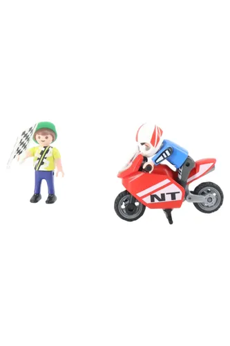 Motorradfahrer Spielfiguren-Set Kunststoff - PLAYMOBIL - Modalova