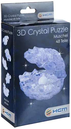 D Crystal Puzzle Muschel 48 Teile lila Modell 59119 - HCM KINZEL - Modalova