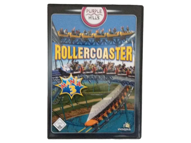 Roller Coaster Mania 3 PC CD-ROM Purple Hills Simulation - S.A.D. - Modalova