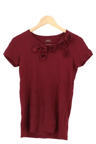 Damen T-Shirt Basic S Burgunderrot Kurzarm Casual - DKNY - Modalova