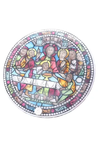 Glasbild Religion 25cm Fensterbild Bildteller - VINTAGE - Modalova