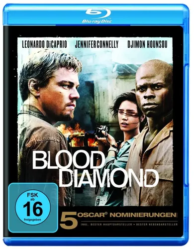 Blood Diamond Blu-ray Film Leonardo DiCaprio Jennifer Connelly Drama - Stuffle - Modalova