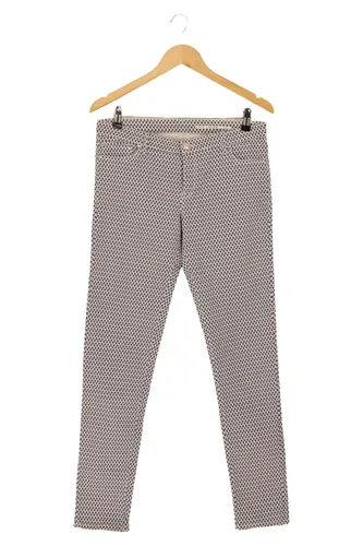 Damen Jeans Gr. 40 Schwarz-Weiß Muster Stretch - ZARA - Modalova