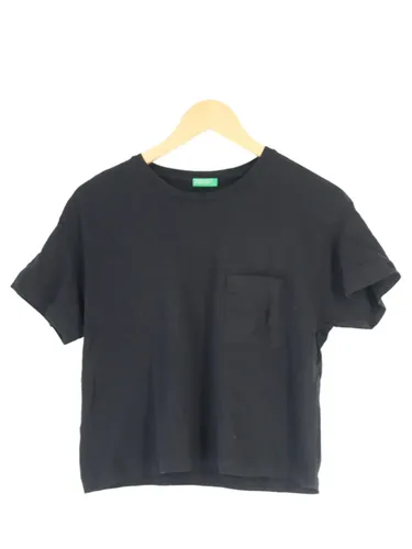BENETTON T-Shirt Wolle XS Damen Basic Brusttasche Top - UNITED COLORS OF BENETTON - Modalova
