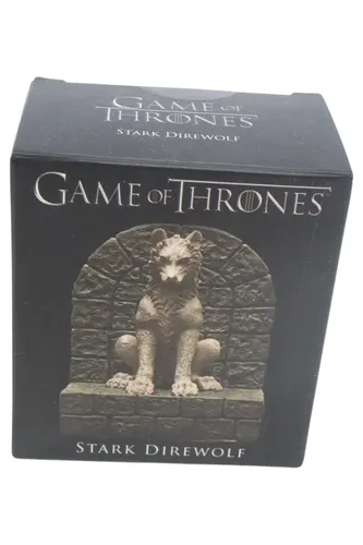 Game of Thrones Stark Direwolf Mini Figur Buch Schwarz Grau - HBO - Modalova
