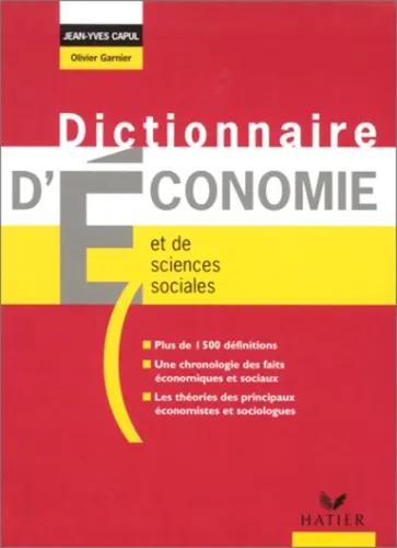 Dictionnaire d'Economie et Sciences Sociales - Jean-Yves Capul, Rot - HATIER - Modalova