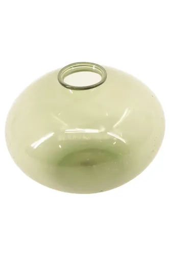 Runde Vase Glas Olivgrün Skandinavischer Stil Minimalistisch Ø 8cm - Stuffle - Modalova