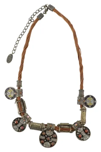 Damen Halskette mit Anhänger Modeschmuck 21cm - Stuffle - Modalova