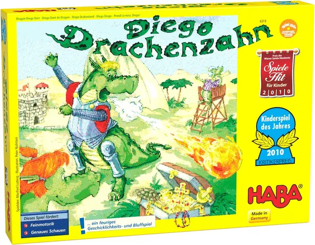 Diego Drachenzahn 2010 Gesellschaftsspiel Grün - HABA - Modalova