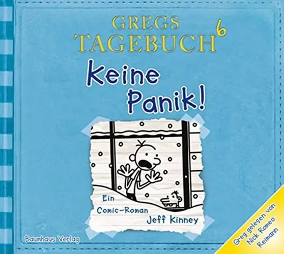 Gregs Tagebuch 6 Keine Panik! Jeff Kinney Comic-Roman Blau - Stuffle - Modalova
