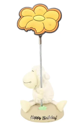 Dekofigur Schaf mit Blume Happy Birthday Weiß Gelb - NICI - Modalova