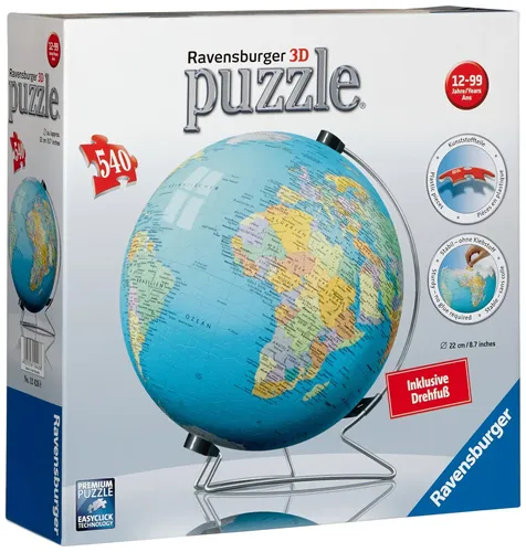 D Puzzleball Erde Globus 540 Teile Modell 12426 - RAVENSBURGER - Modalova