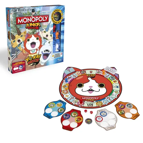 Hasbro Monopoly Junior Yo-Kai Watch Familienspiel B6494100 Mehrfarbig - Stuffle - Modalova