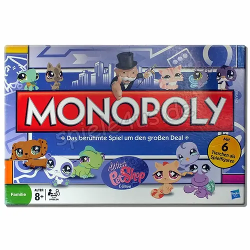 Monopoly Littlest Pet Shop Edition - Brettspiel mit exklusiven Figuren - HASBRO - Modalova