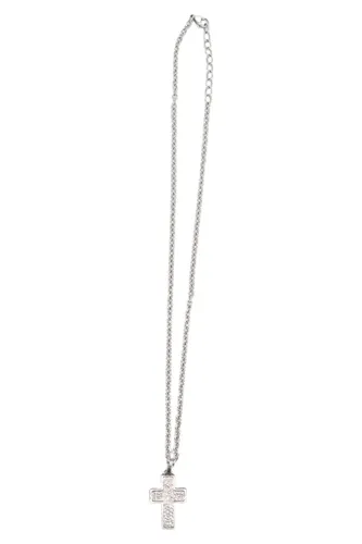 Halskette Kreuzanhänger Uni 30 cm Metall Sehr gut - XENOX - Modalova
