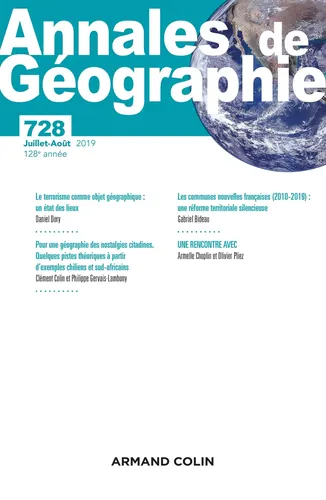 Annales de Géographie 728, Armand Colin, 2019, Geowissenschaft - Stuffle - Modalova