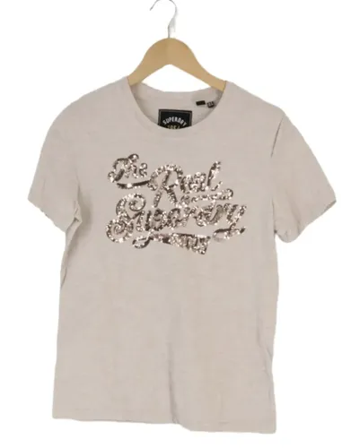 Damen T-Shirt Gr. 40 Glitzer-Logo Basic - SUPERDRY - Modalova
