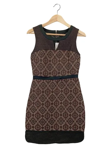 Damen Kleid Geometrisch Braun Gr. 34 - LOLALIZA - Modalova