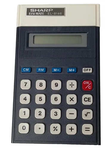 ELSI MATE EL-8146 Taschenrechner Vintage - SHARP - Modalova