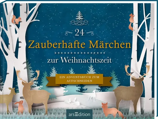 Adventsbuch '24 Zauberhafte Märchen' Silber Hardcover - ARS EDITION - Modalova