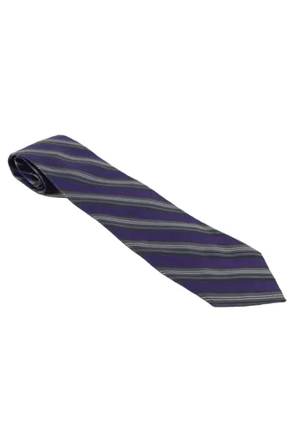 Krawatte Herren 47 cm blau gestreift Seide - CALVIN KLEIN - Modalova