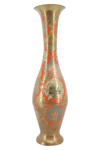 Vase Metall Floral 41cm - ANTIQUE COLLECTORS CLUB - Modalova