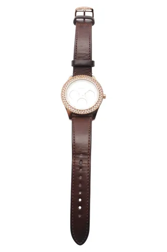 Damen Armbanduhr ES3454 Leder Strass 40mm - FOSSIL - Modalova