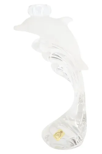 Kerzenhalter Delfin Bleikristall 23 cm Neu - Stuffle - Modalova