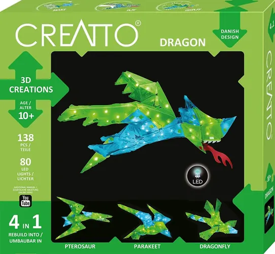 D Puzzle Drache LED-Lichterkette Spielzeug 138 Teile - CREATTO - Modalova