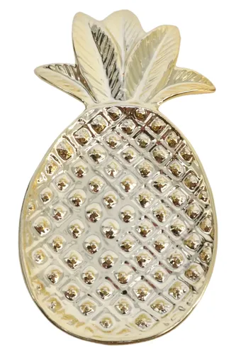 Dekoschale Ananas Metall Ø 6 cm Elegant - BOLTZE - Modalova