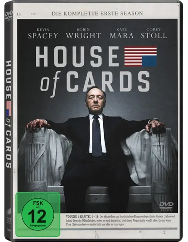 House of Cards Komplette 1. Season DVD Kevin Spacey Drama Serie - Stuffle - Modalova
