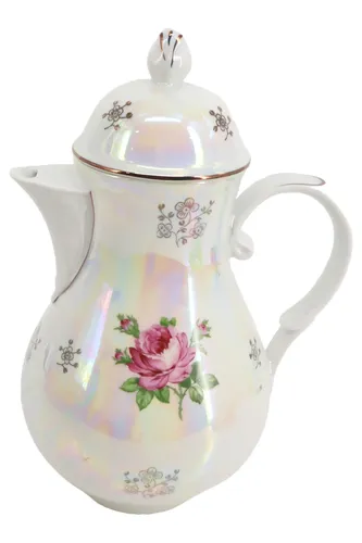 Teekanne Porzellan Blumen Perlmutt 22cm - KAHLA - Modalova