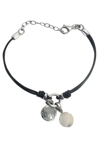 Damen Armband Leder Perle Charm - FOSSIL - Modalova