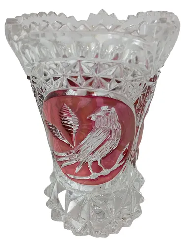 Vase Kristall 15 cm klar Vogeldesign - HOFBAUER - Modalova