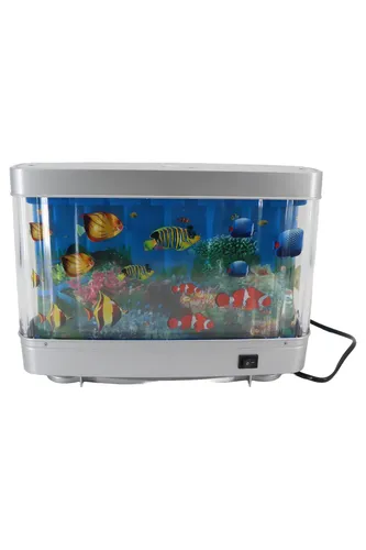 Tischlampe Aquarium-Optik Kunststoff 22,5cm - LEUCHTENDIREKT - Modalova