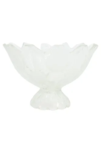 Dekoschale Glas Blütenform Ø 24 cm Vintage - Stuffle - Modalova