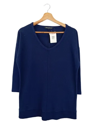 Damen Pullover Größe L Marineblau Viskosemix - CABLE & GAUGE - Modalova