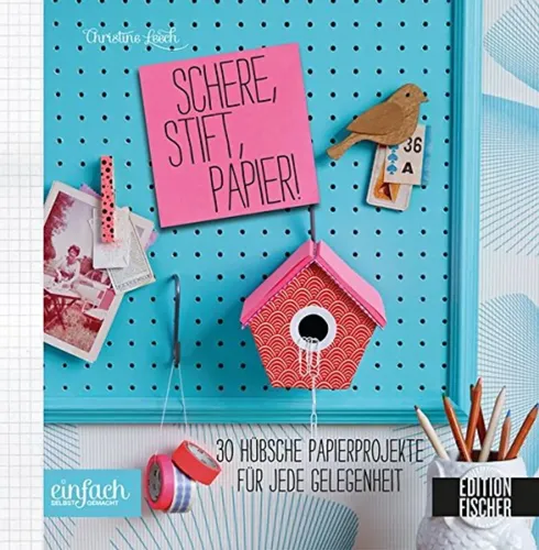 Schere, Stift, Papier! - 30 Papierprojekte Bastelbuch Christine Leech - Stuffle - Modalova
