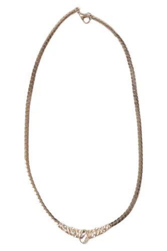 Elegante Uni Halskette Goldfarben Minimalistisch 40 cm - Stuffle - Modalova