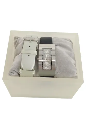 Armbanduhr NY4012 Damen Silber Strass 23mm Edelstahl Leder - DKNY - Modalova
