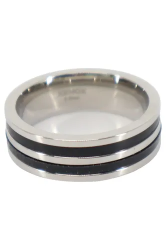 Uni Ring Stahl Silber Größe 60 - XENOX - Modalova