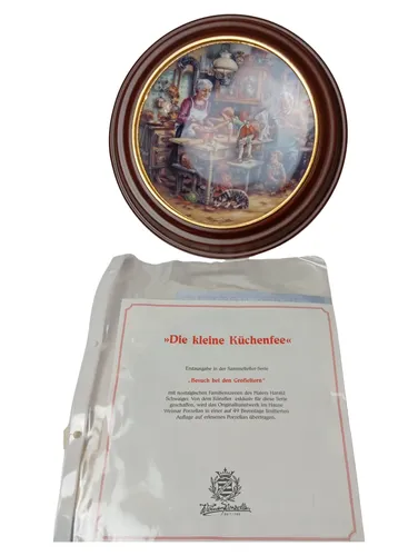 Porzellan Wandkachel Vintage Küchenszene - DIE KLEINE KÜCHENFEE - Modalova