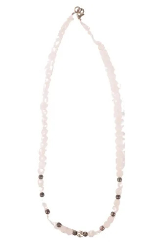 Elegante Klassische Halskette 925 Silber Rosenquarz 45 cm - UNI - Modalova