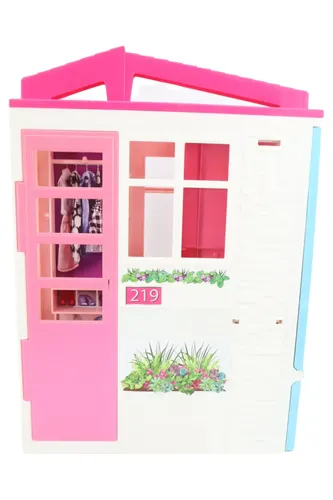 Puppenhaus Pink 44 cm Kunststoff mit Zubehör - MATTEL - Modalova