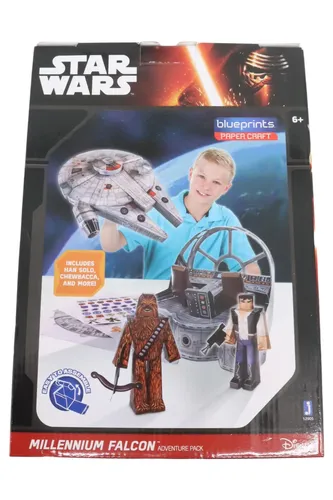 Star Wars Millennium Falcon Bauset Han Solo Chewbacca NEU - BLUE PRINTS PAPER CRAFT - Modalova