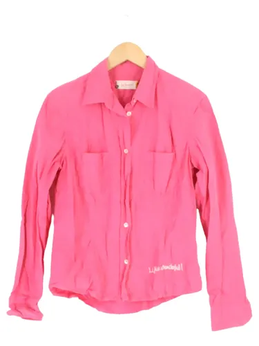 Damen Hemdbluse Pink Baumwolle Größe L - LUIS TRENKER - Modalova