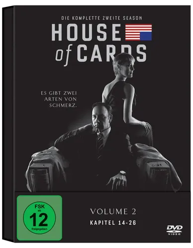 House of Cards Staffel 2 DVD Schwarz Politdrama FSK 12 - Stuffle - Modalova
