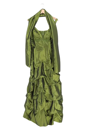 Festliches Kleid Gr. 38 Midi Rüschen Perlen - LUXUAR - Modalova