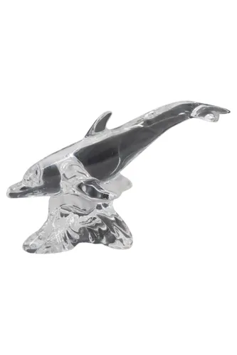 Glas Dekofigur Delfin Skulptur - Stuffle - Modalova
