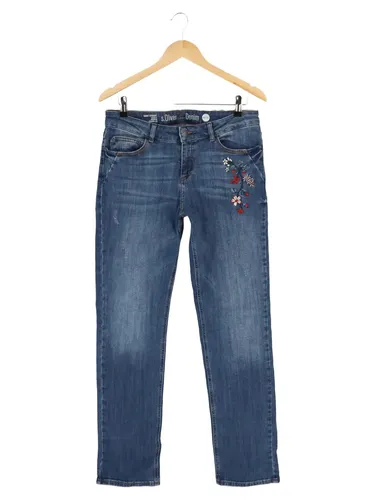 Damen Jeans Straight Leg Stickerei Gr. 40 - S.OLIVER - Modalova